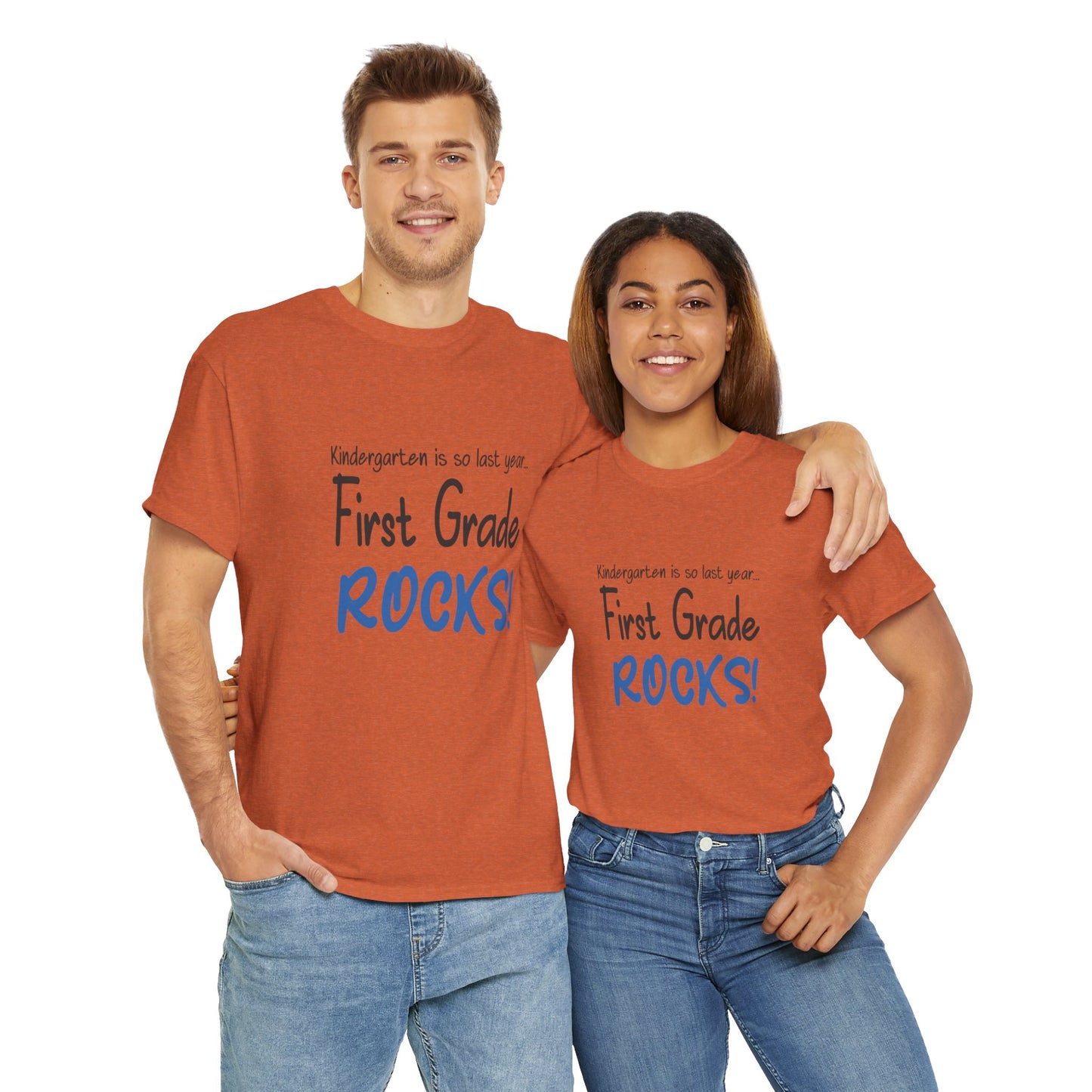 First Grade Rocks Cotton Tee