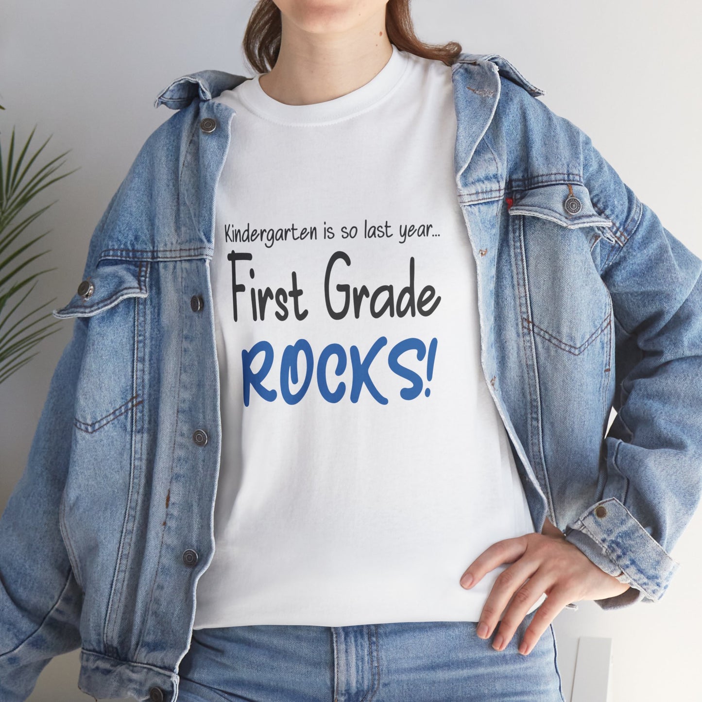 First Grade Rocks Cotton Tee