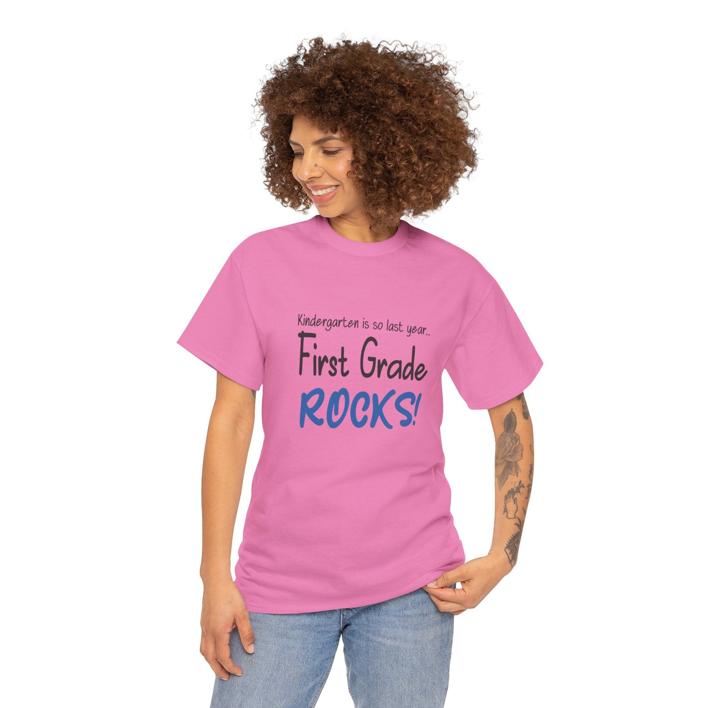 First Grade Rocks Cotton Tee