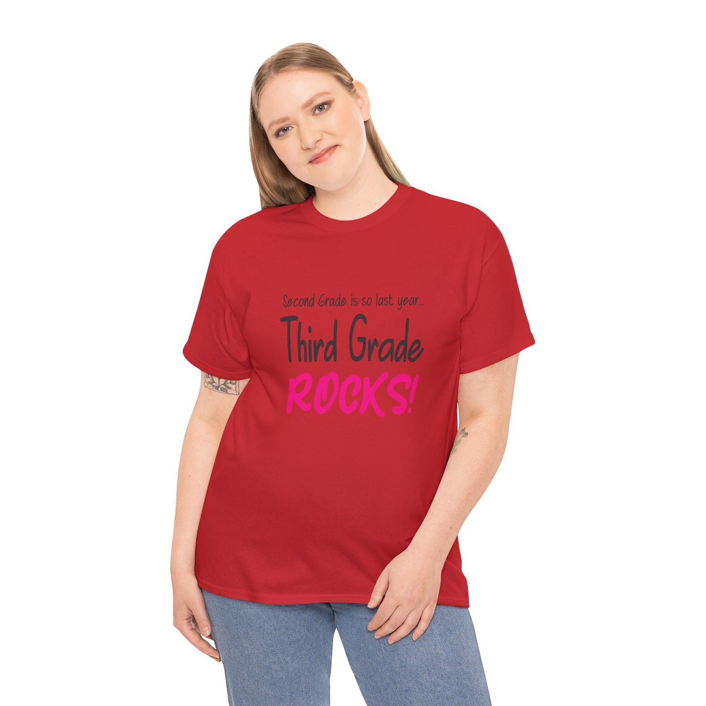 Third Grade Rocks Cotton Tee