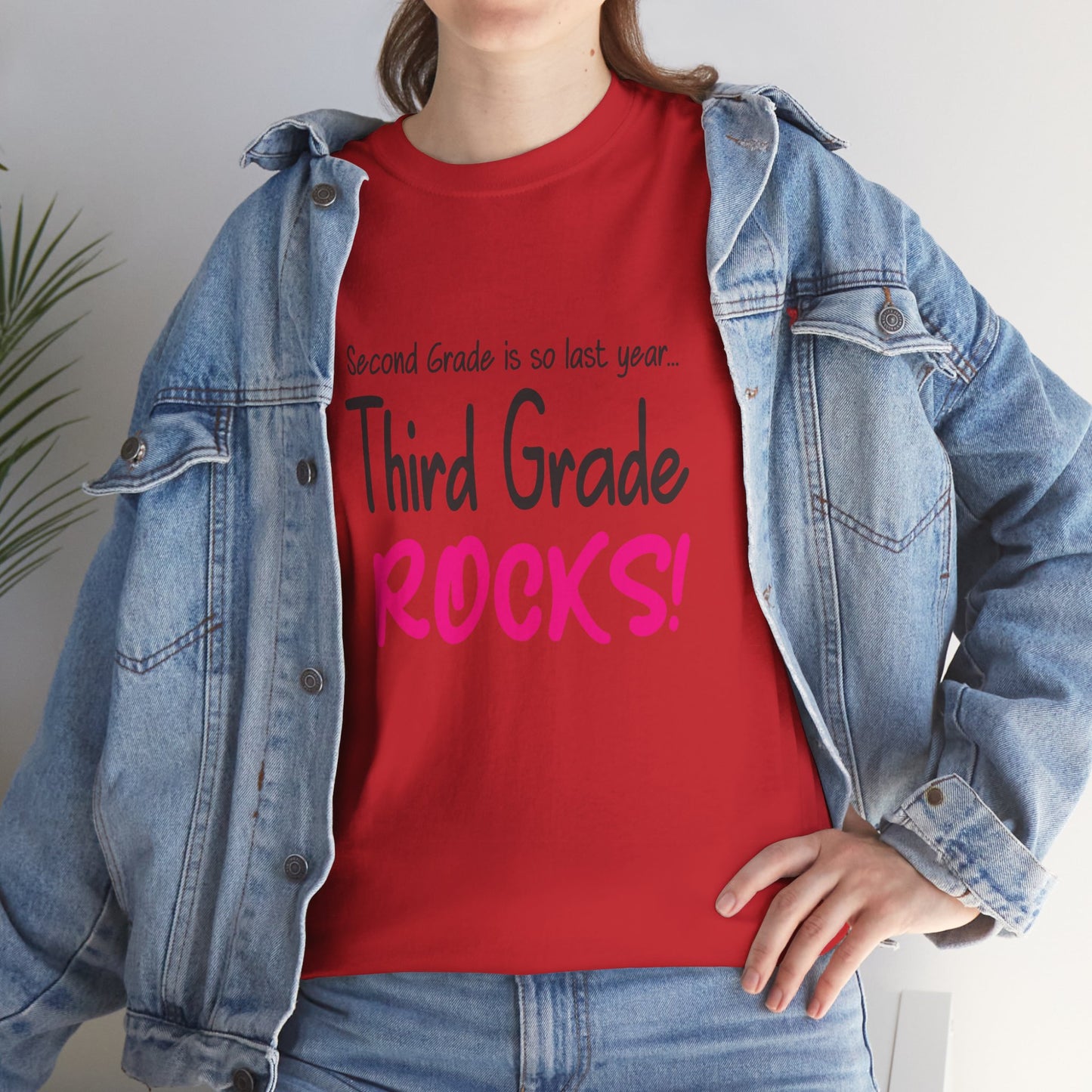 Third Grade Rocks Cotton Tee