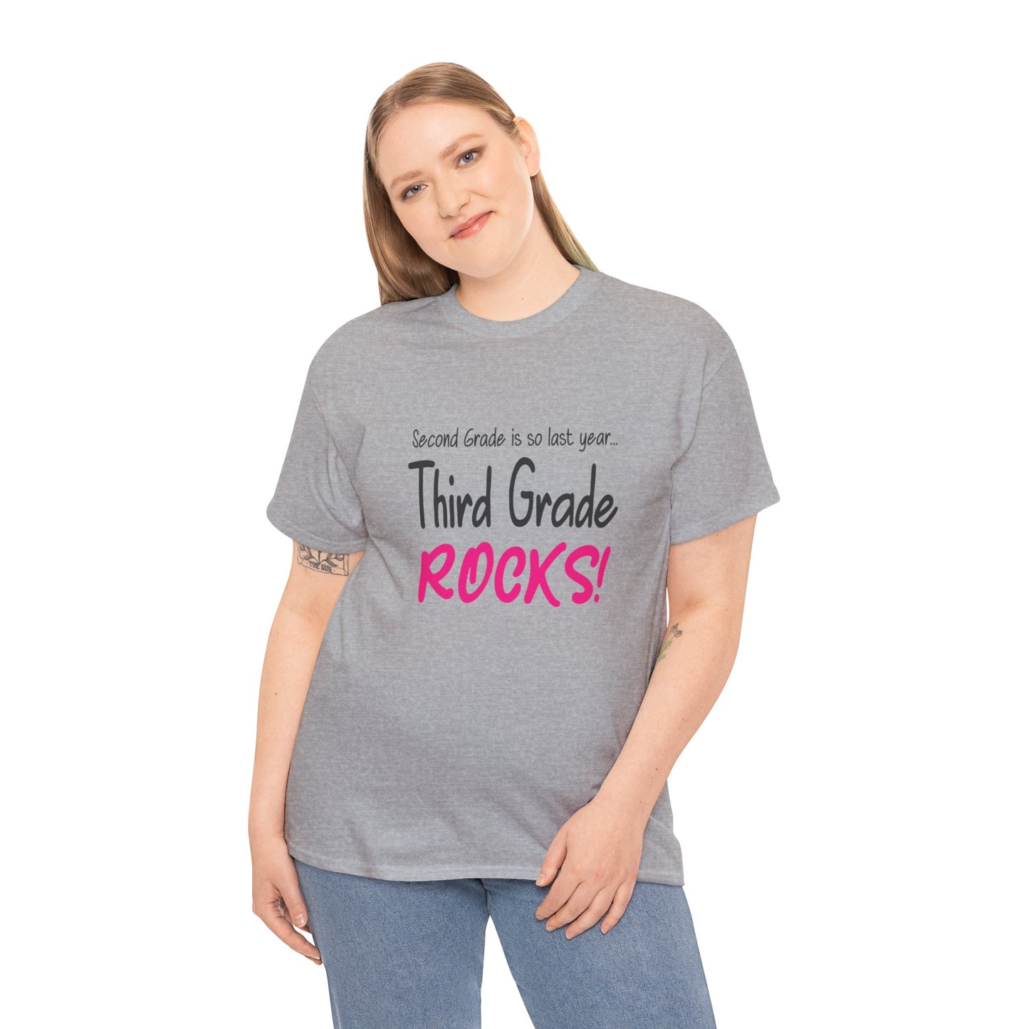 Third Grade Rocks Cotton Tee