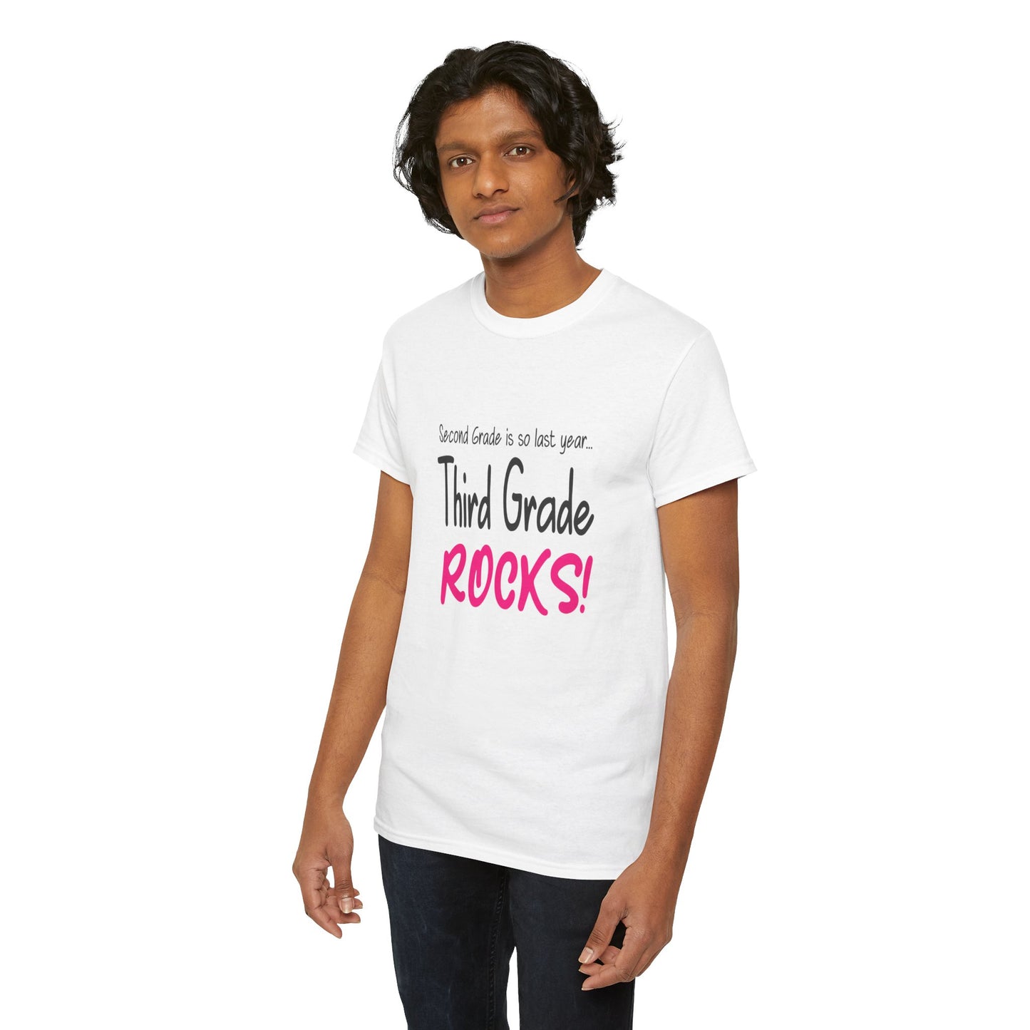 Third Grade Rocks Cotton Tee