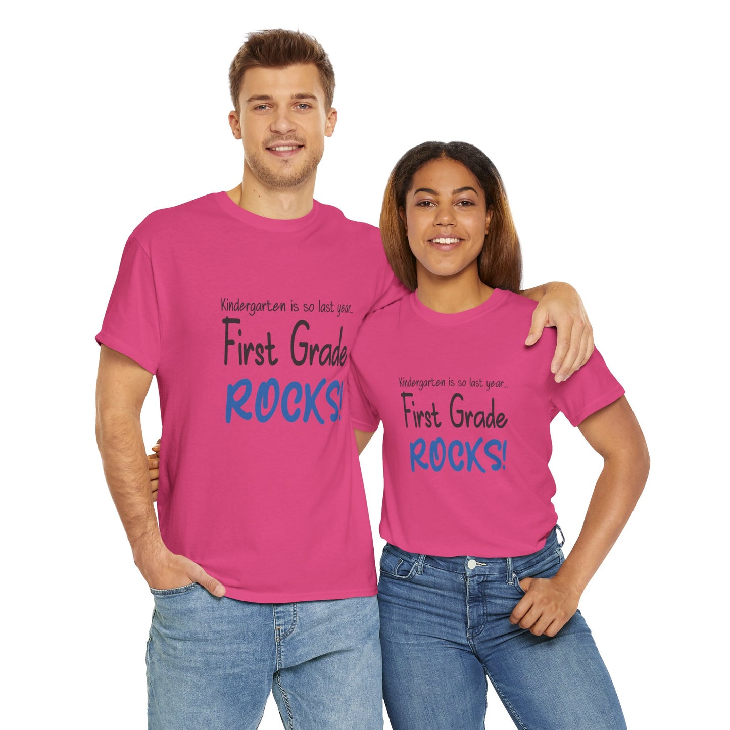 First Grade Rocks Cotton Tee