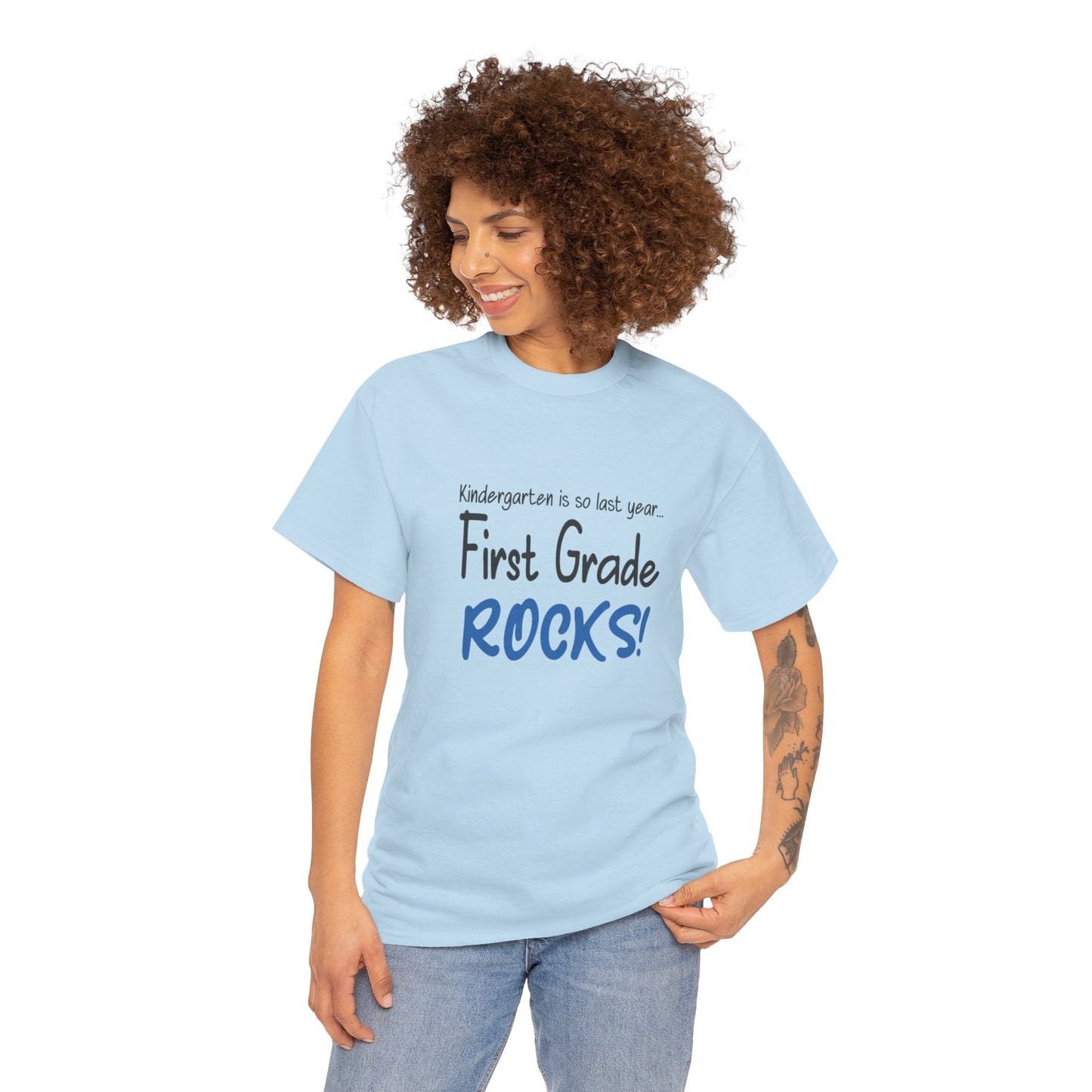 First Grade Rocks Cotton Tee