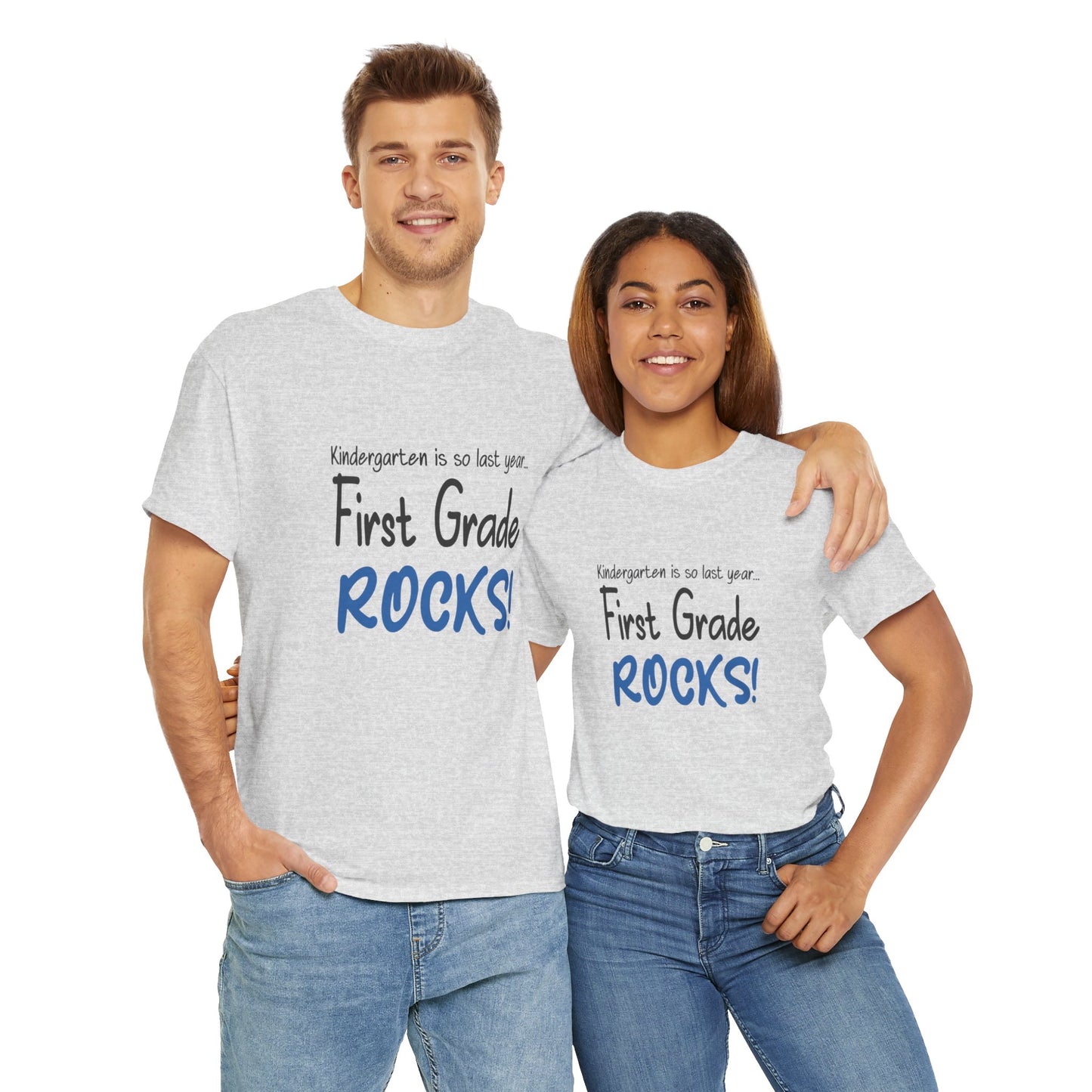 First Grade Rocks Cotton Tee