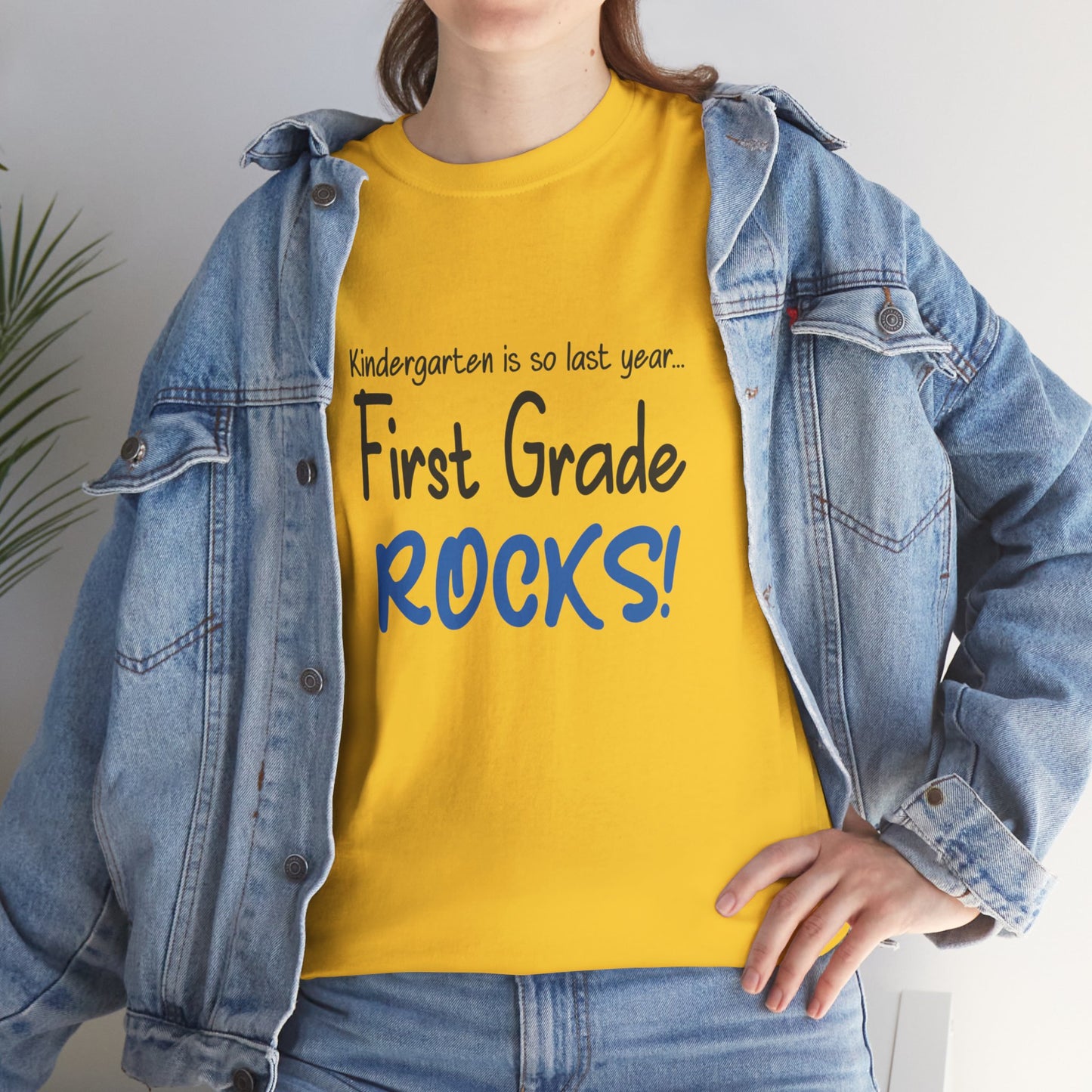 First Grade Rocks Cotton Tee