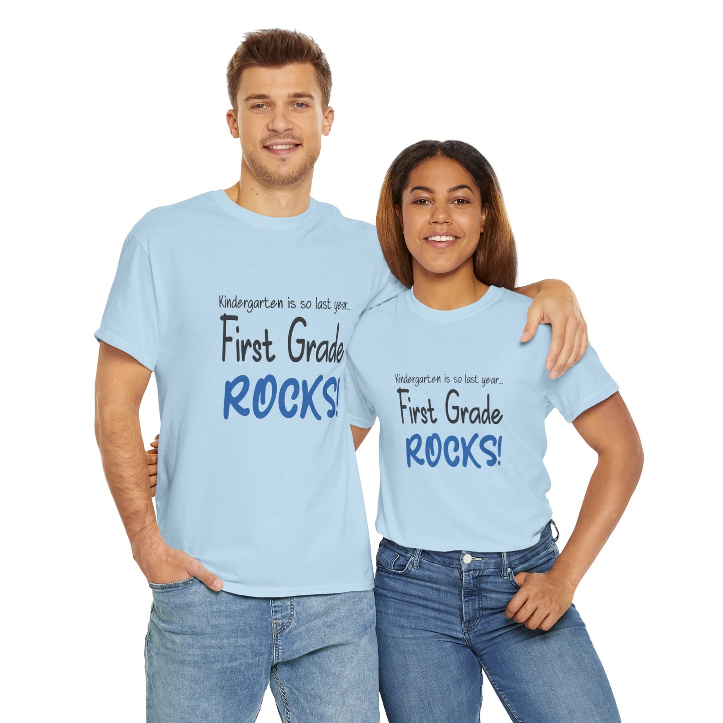 First Grade Rocks Cotton Tee