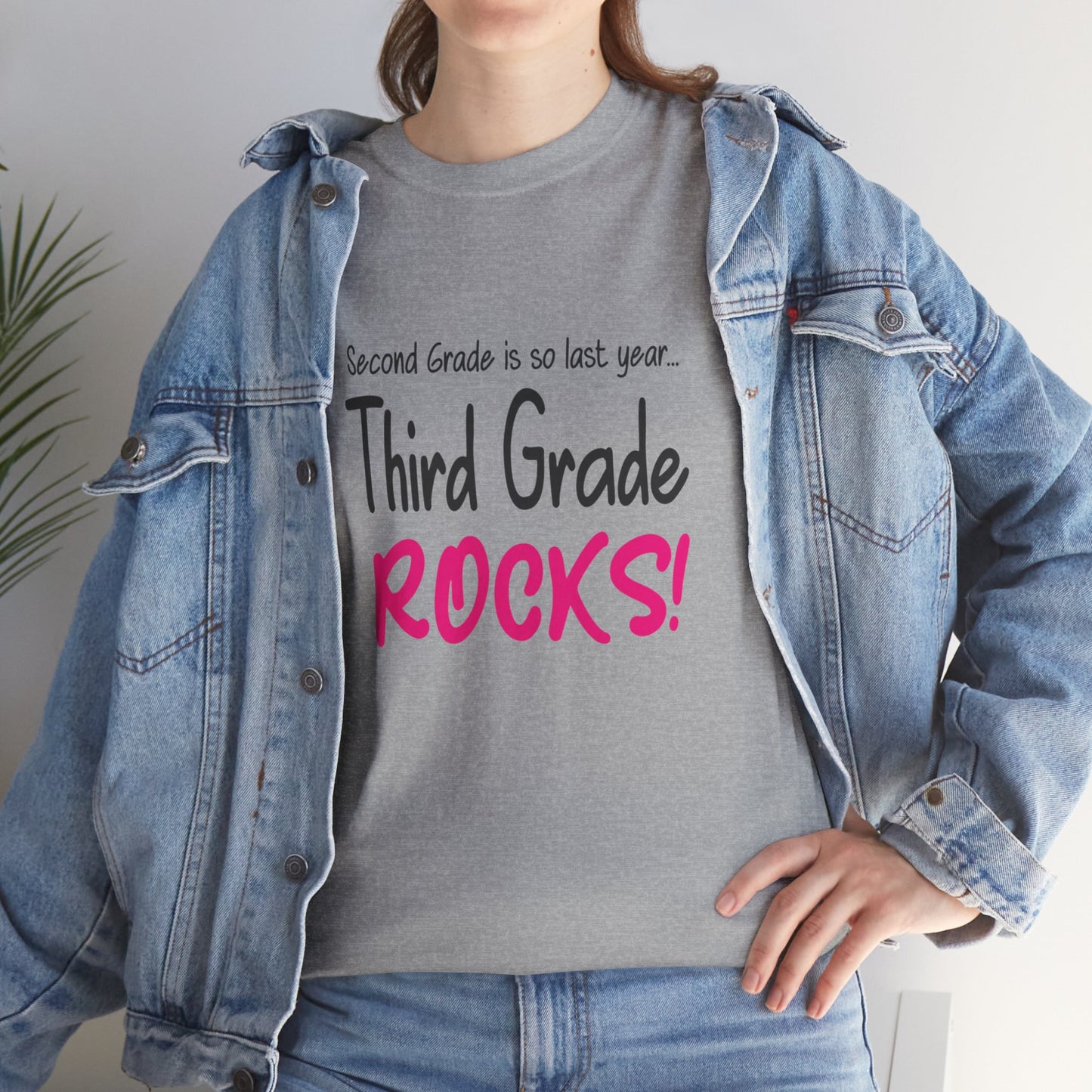 Third Grade Rocks Cotton Tee