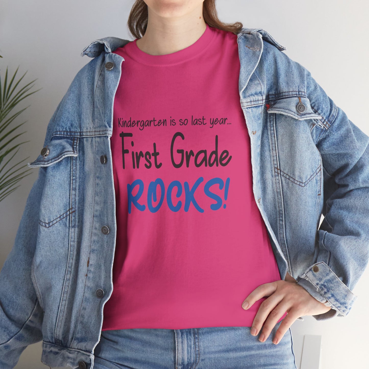 First Grade Rocks Cotton Tee