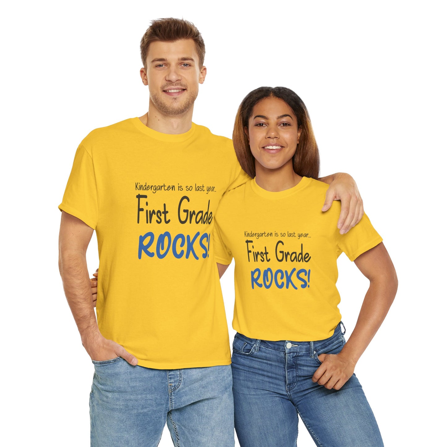 First Grade Rocks Cotton Tee