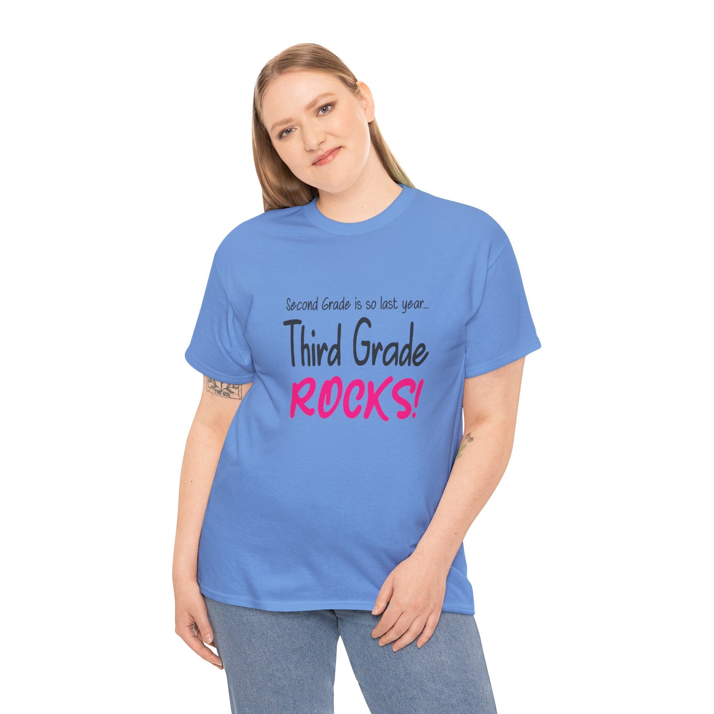 Third Grade Rocks Cotton Tee