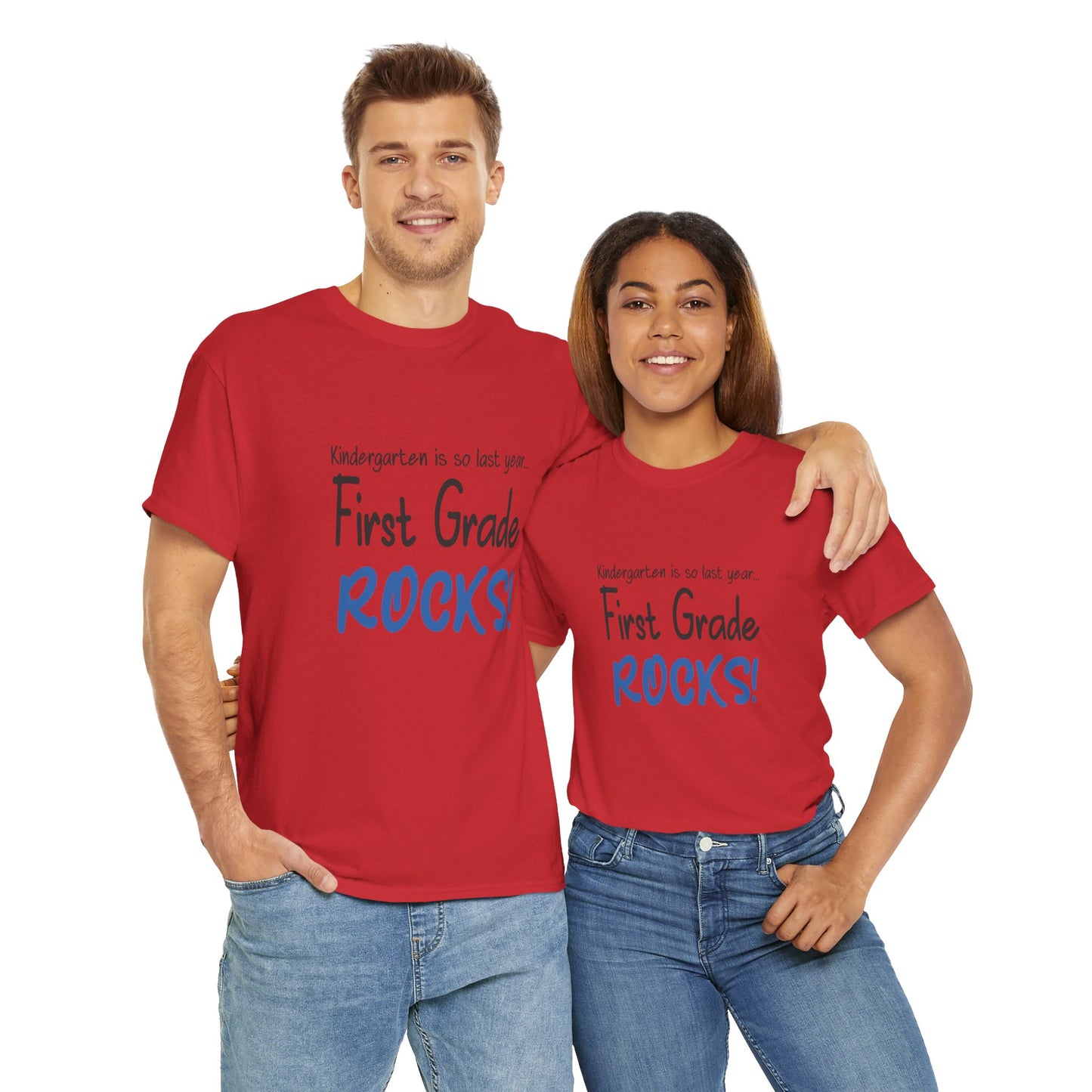 First Grade Rocks Cotton Tee