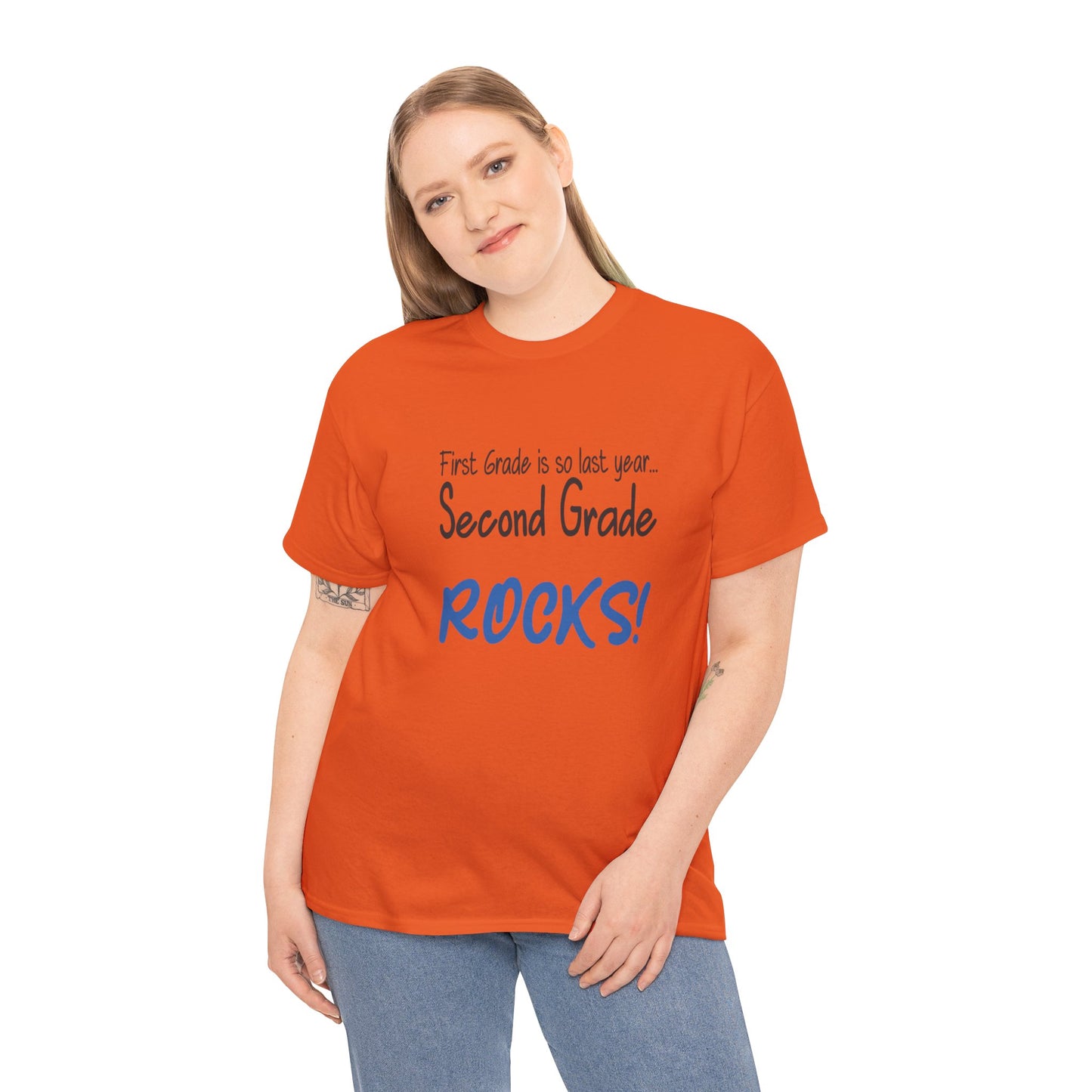 Second Grade Rocks Cotton Tee