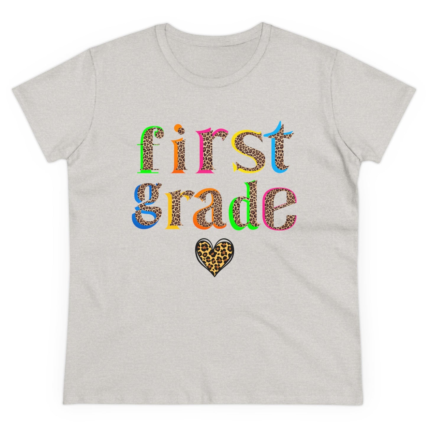 First Grade Cheetah Print Tee Tee