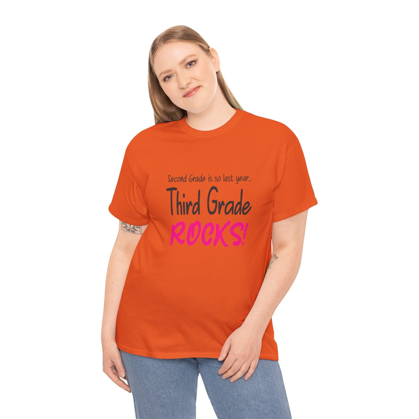 Third Grade Rocks Cotton Tee