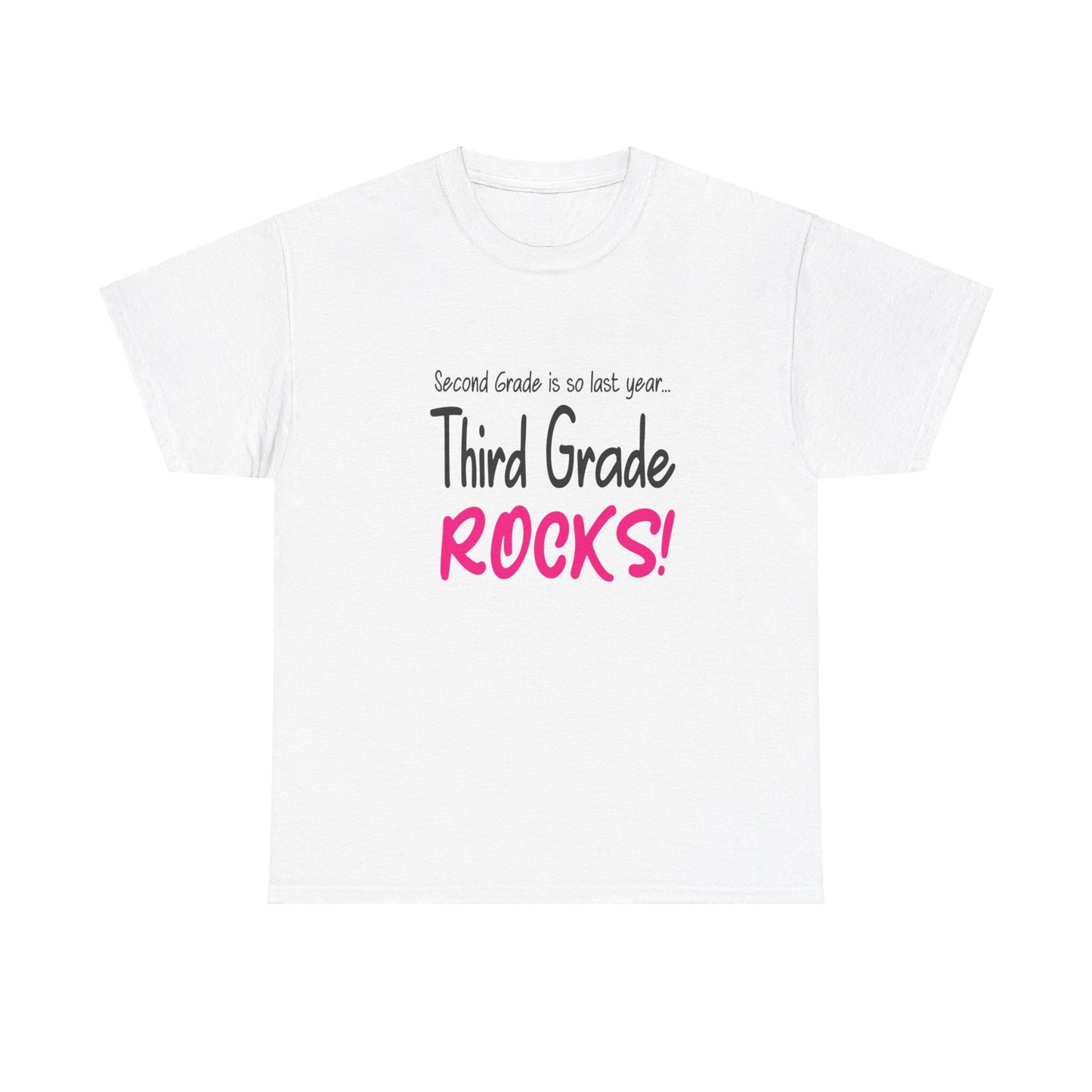 Third Grade Rocks Cotton Tee