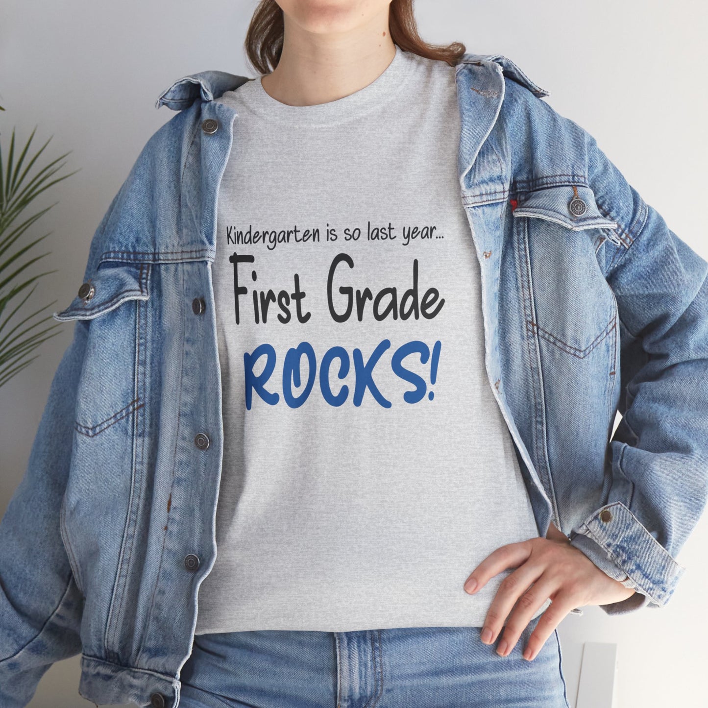 First Grade Rocks Cotton Tee