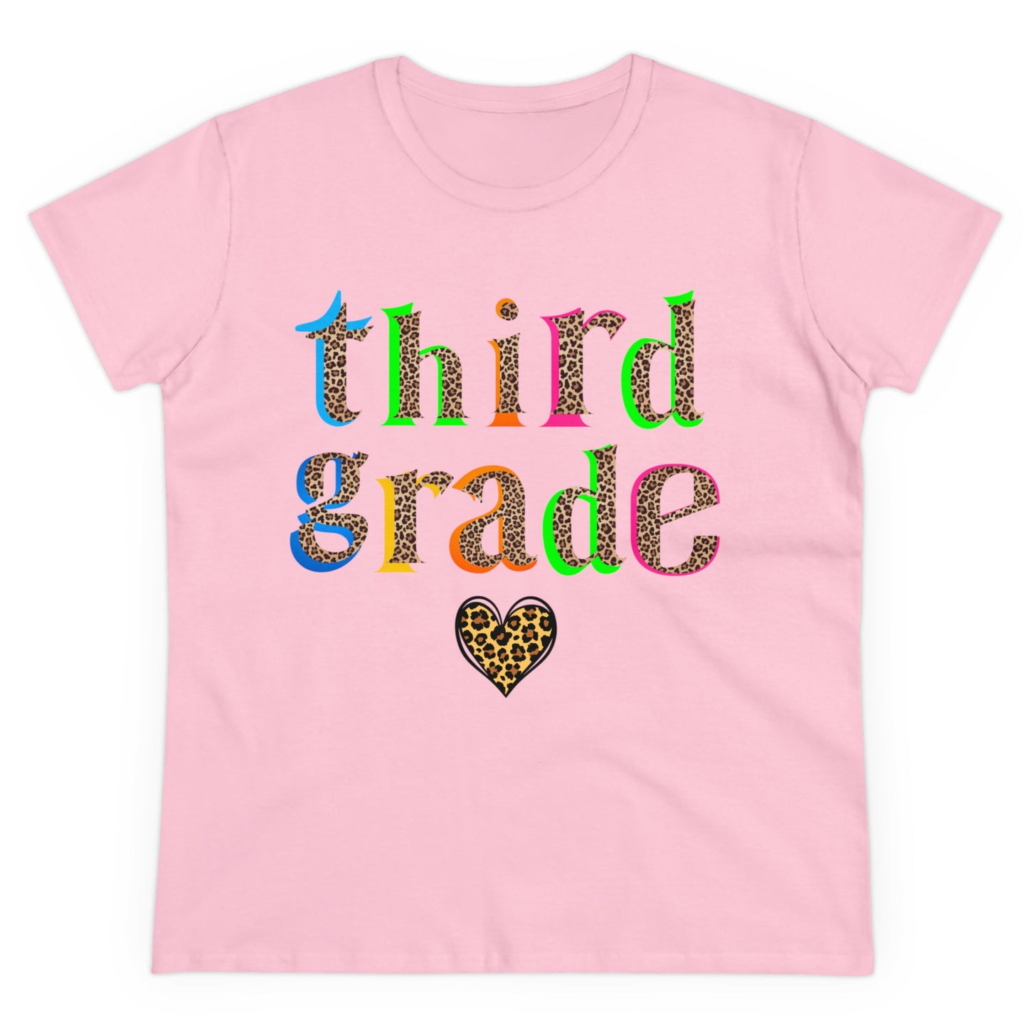 Third Grade Cheetah Print Tee