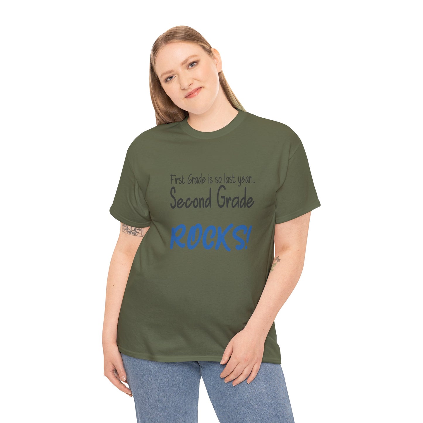 Second Grade Rocks Cotton Tee