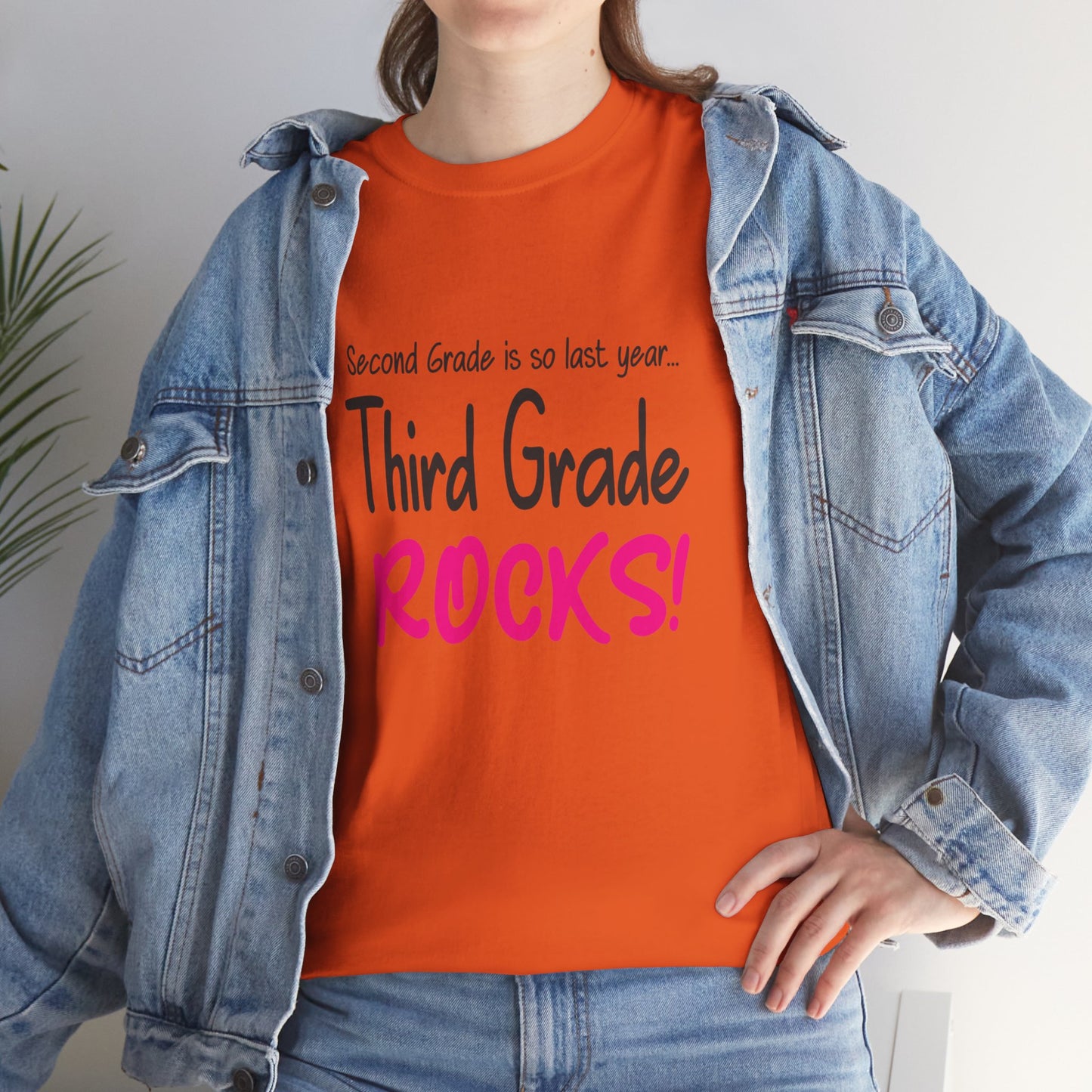 Third Grade Rocks Cotton Tee