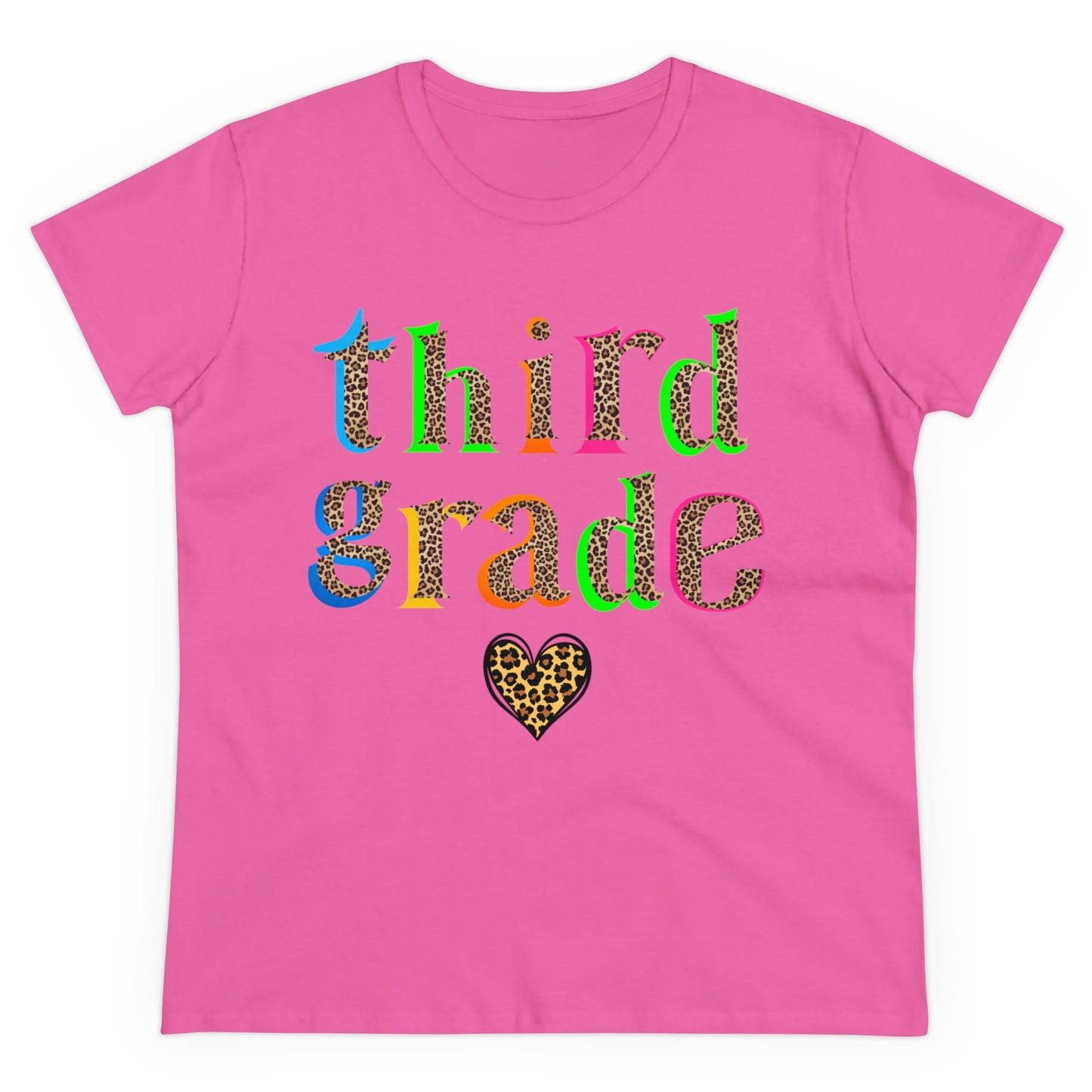 Third Grade Cheetah Print Tee