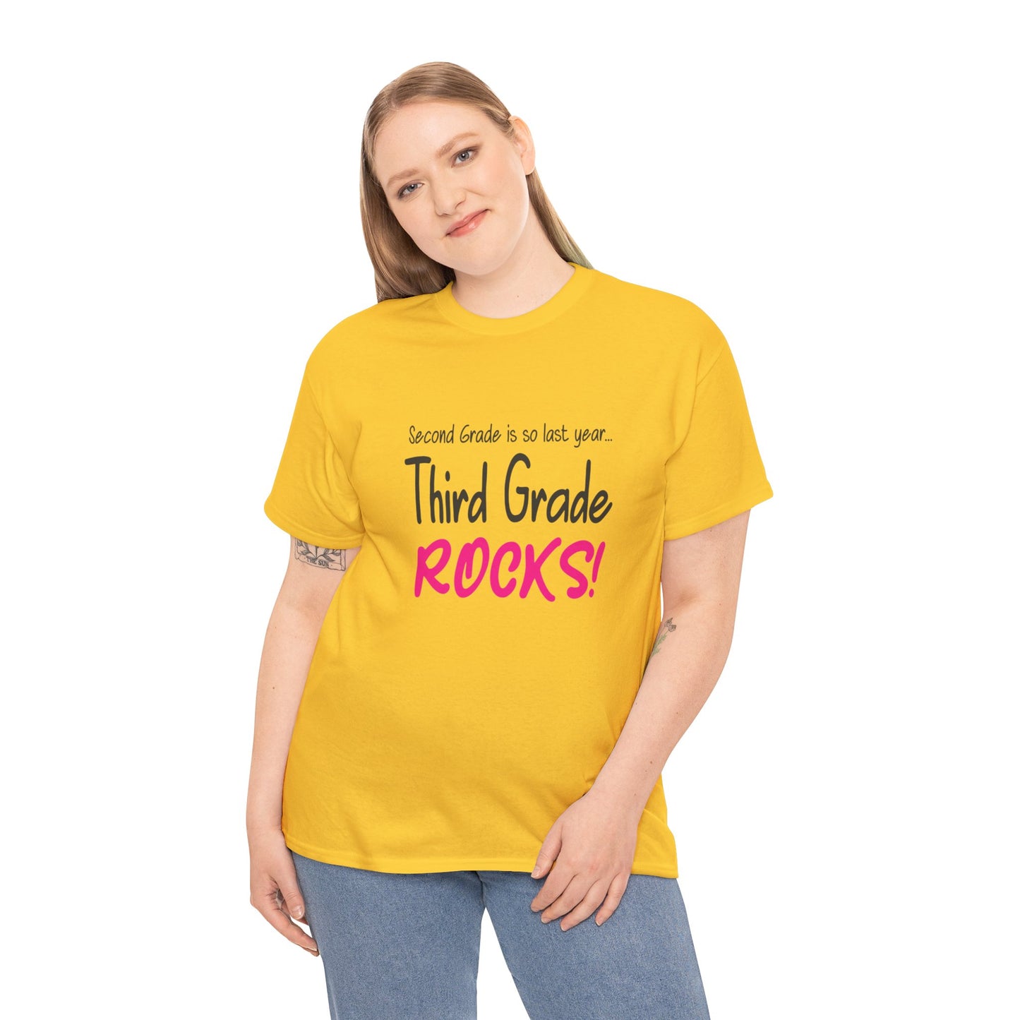 Third Grade Rocks Cotton Tee