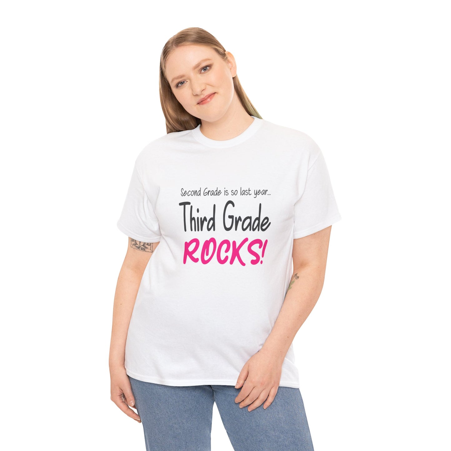 Third Grade Rocks Cotton Tee