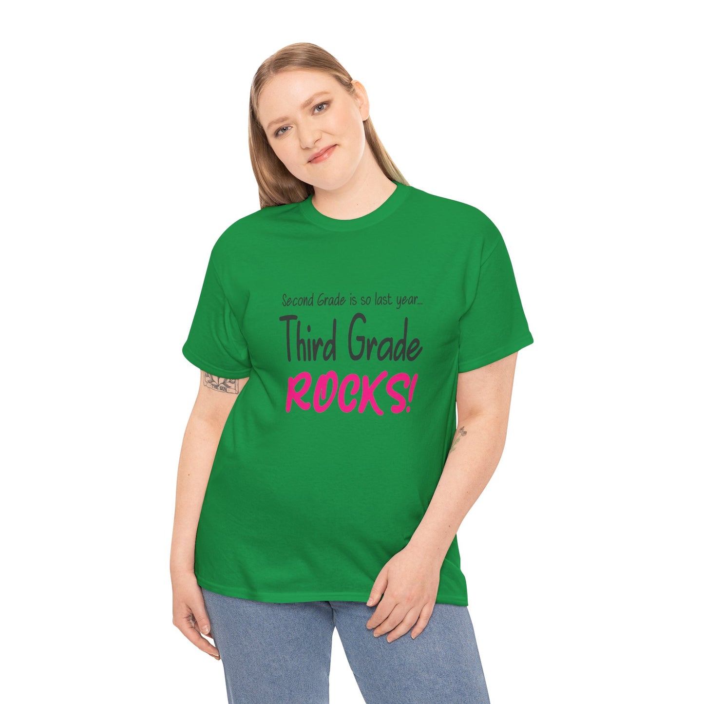 Third Grade Rocks Cotton Tee