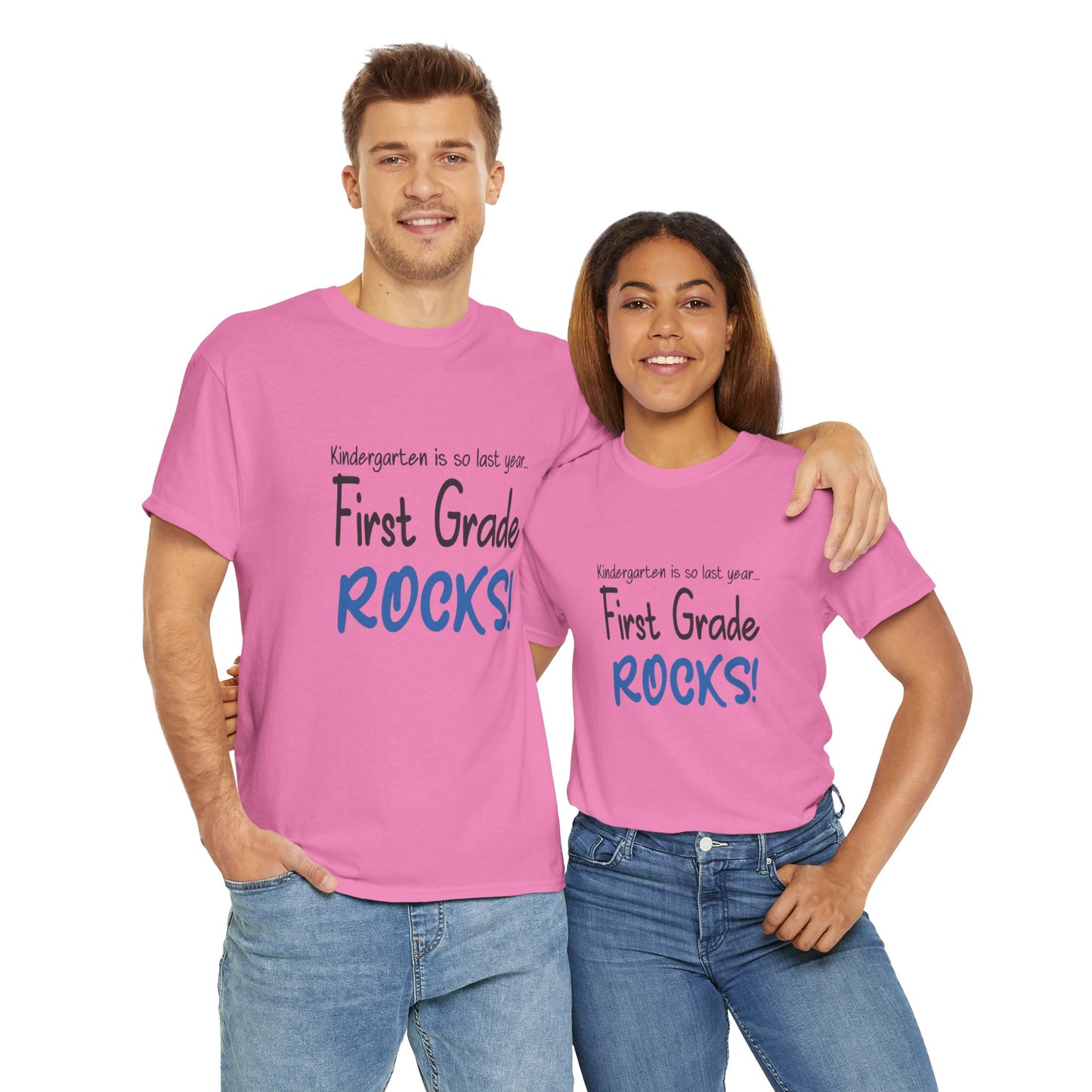 First Grade Rocks Cotton Tee