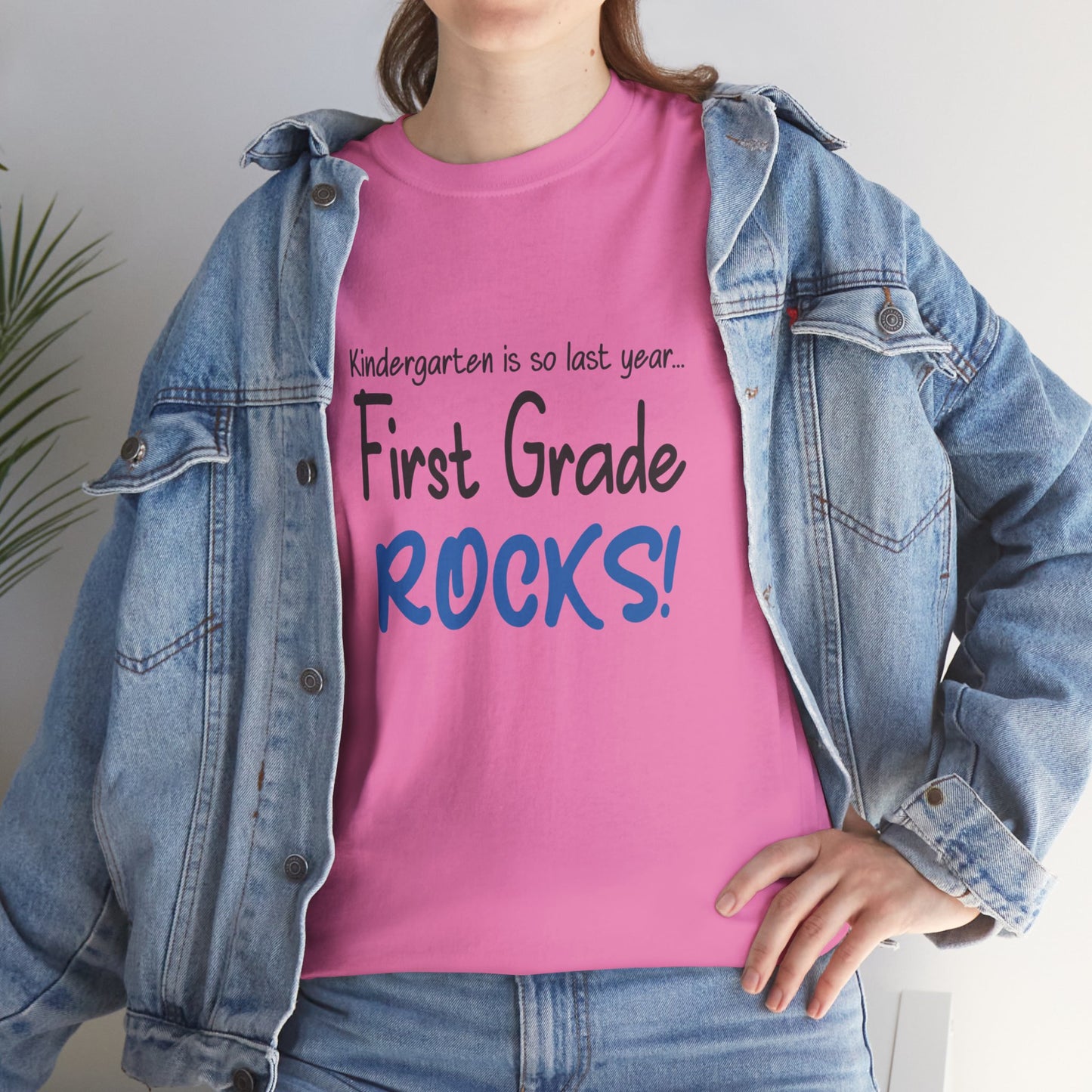 First Grade Rocks Cotton Tee