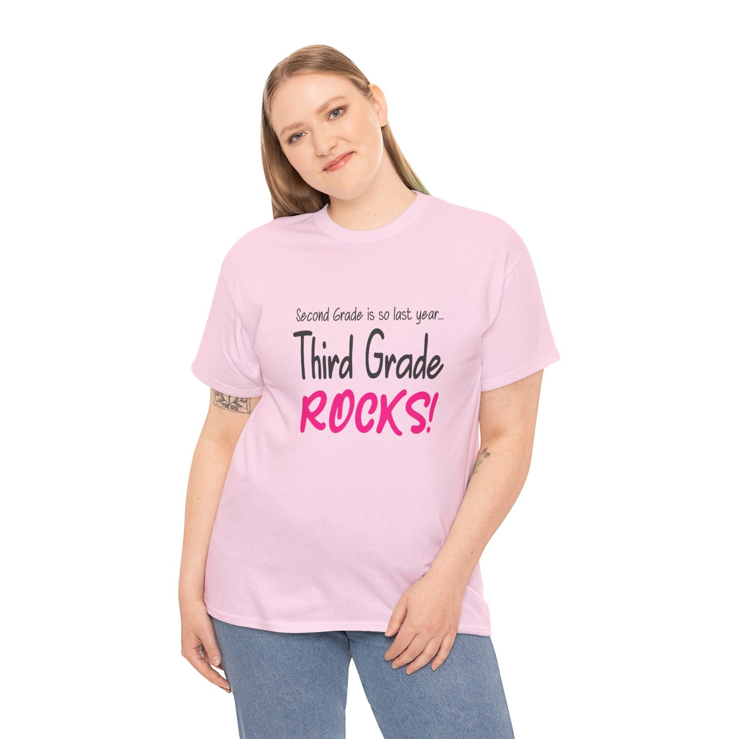 Third Grade Rocks Cotton Tee