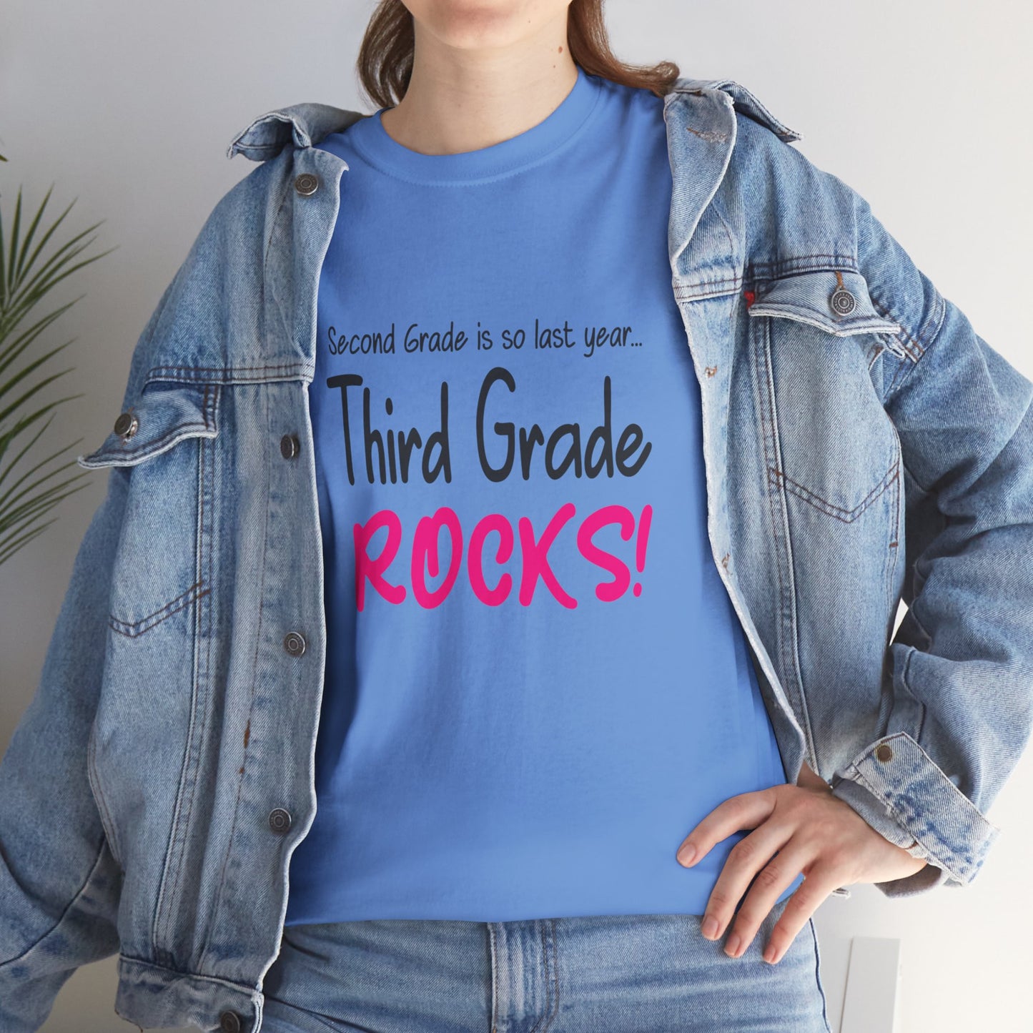 Third Grade Rocks Cotton Tee