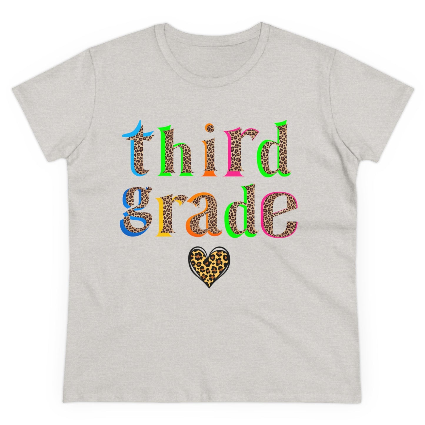 Third Grade Cheetah Print Tee