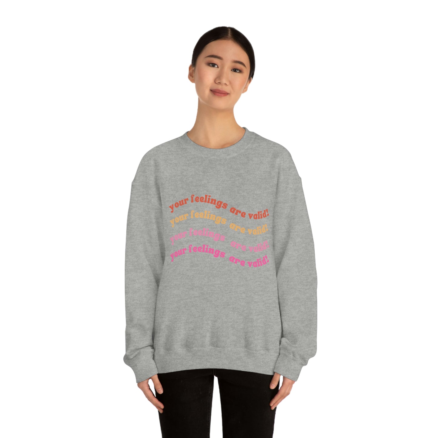 Unisex Heavy Blend™ Positive a affirmation YFAV Crewneck Sweatshirt