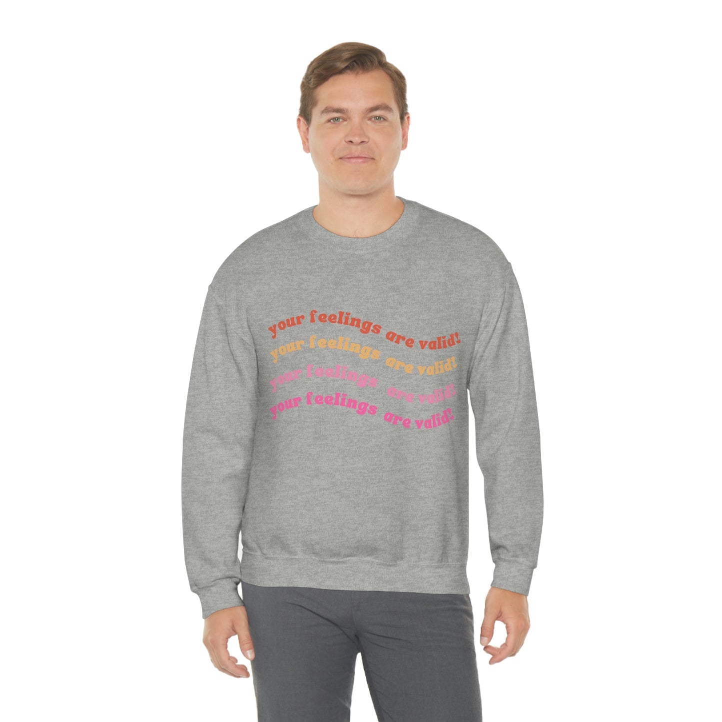 Unisex Heavy Blend™ Positive a affirmation YFAV Crewneck Sweatshirt