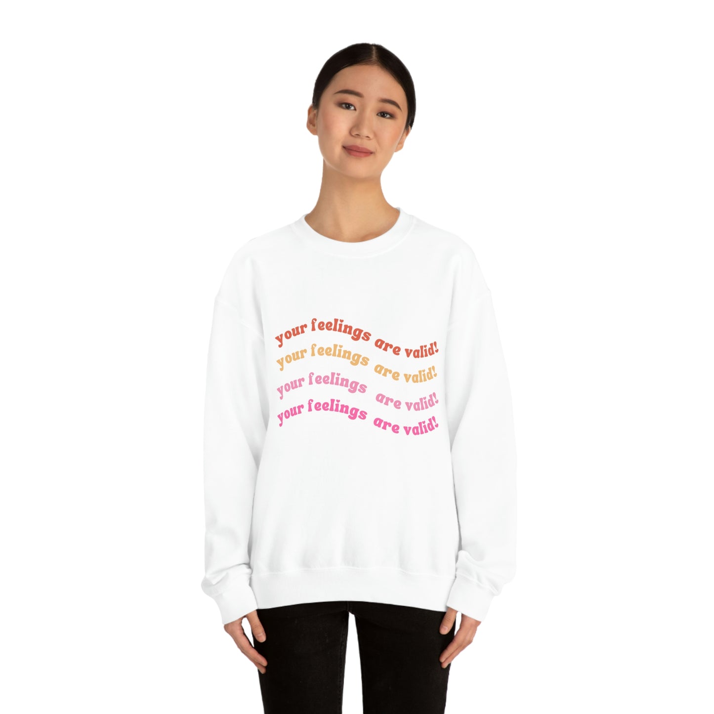 Unisex Heavy Blend™ Positive a affirmation YFAV Crewneck Sweatshirt