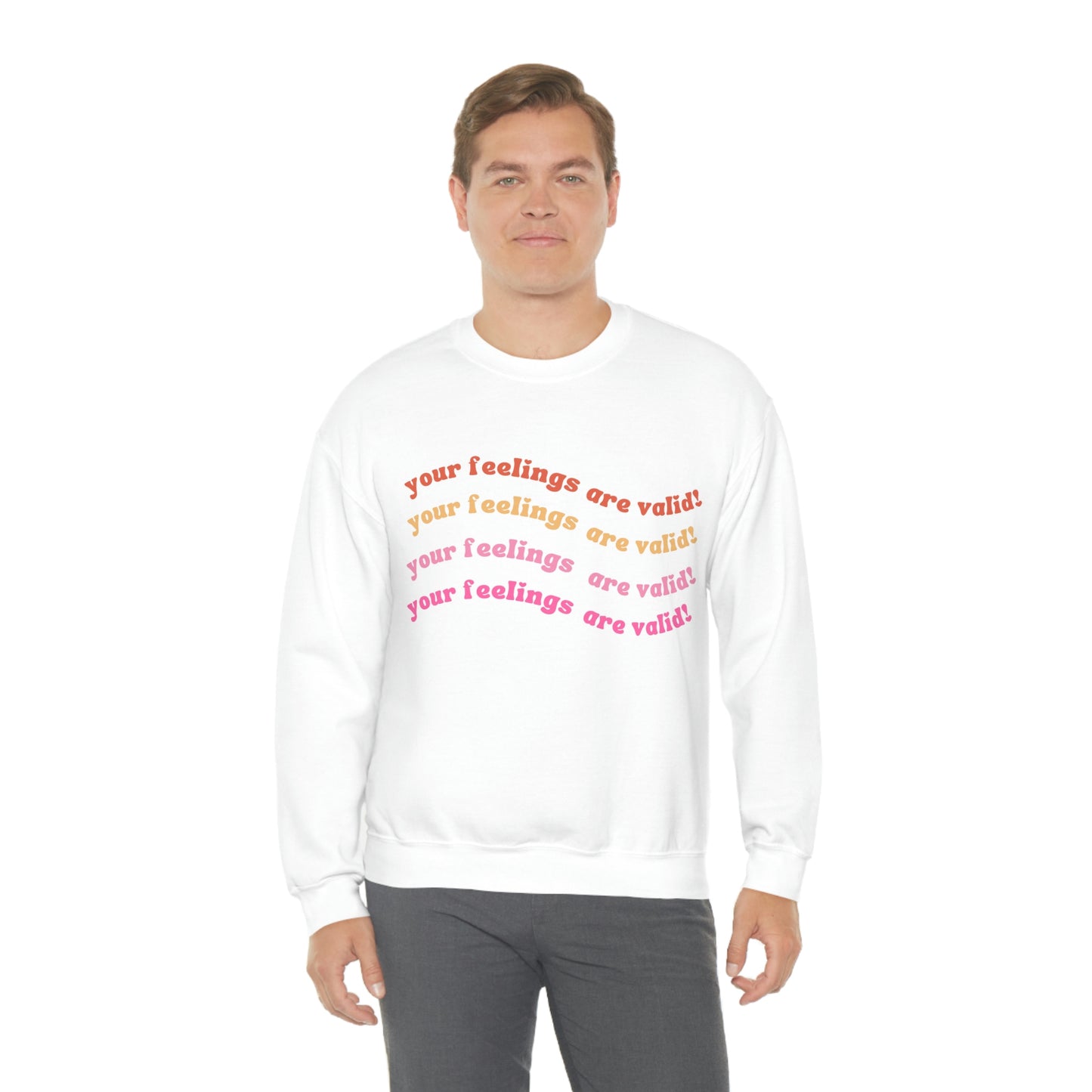 Unisex Heavy Blend™ Positive a affirmation YFAV Crewneck Sweatshirt